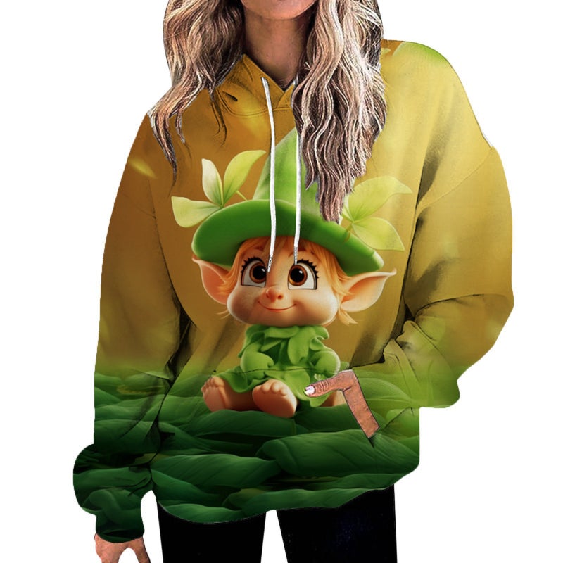New Gradient Women'S Sweatshirt Cartoon Animation Star 3D Digital Printing Sweatshirt - Image 4